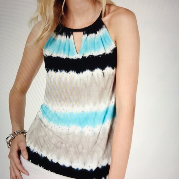 INC studded halter  top S - Picture 7 of 7
